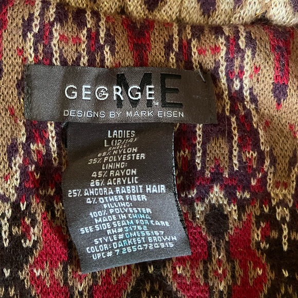 Chocolate Brown Hooded Puffy Vest by Mark Eisen - Picture 7 of 7